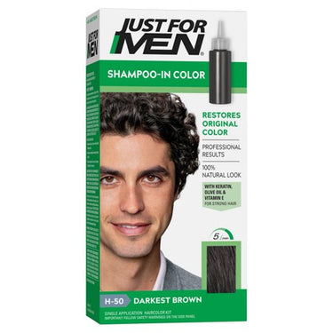 Just For Men Shampoo-In Color – H-50 Darkest Brown - ANNS BEAUTY SUPPLY